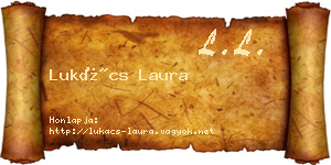 Lukács Laura névjegykártya